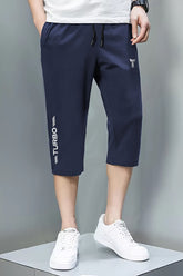 TRB Design Front Logo Print Men Shorts